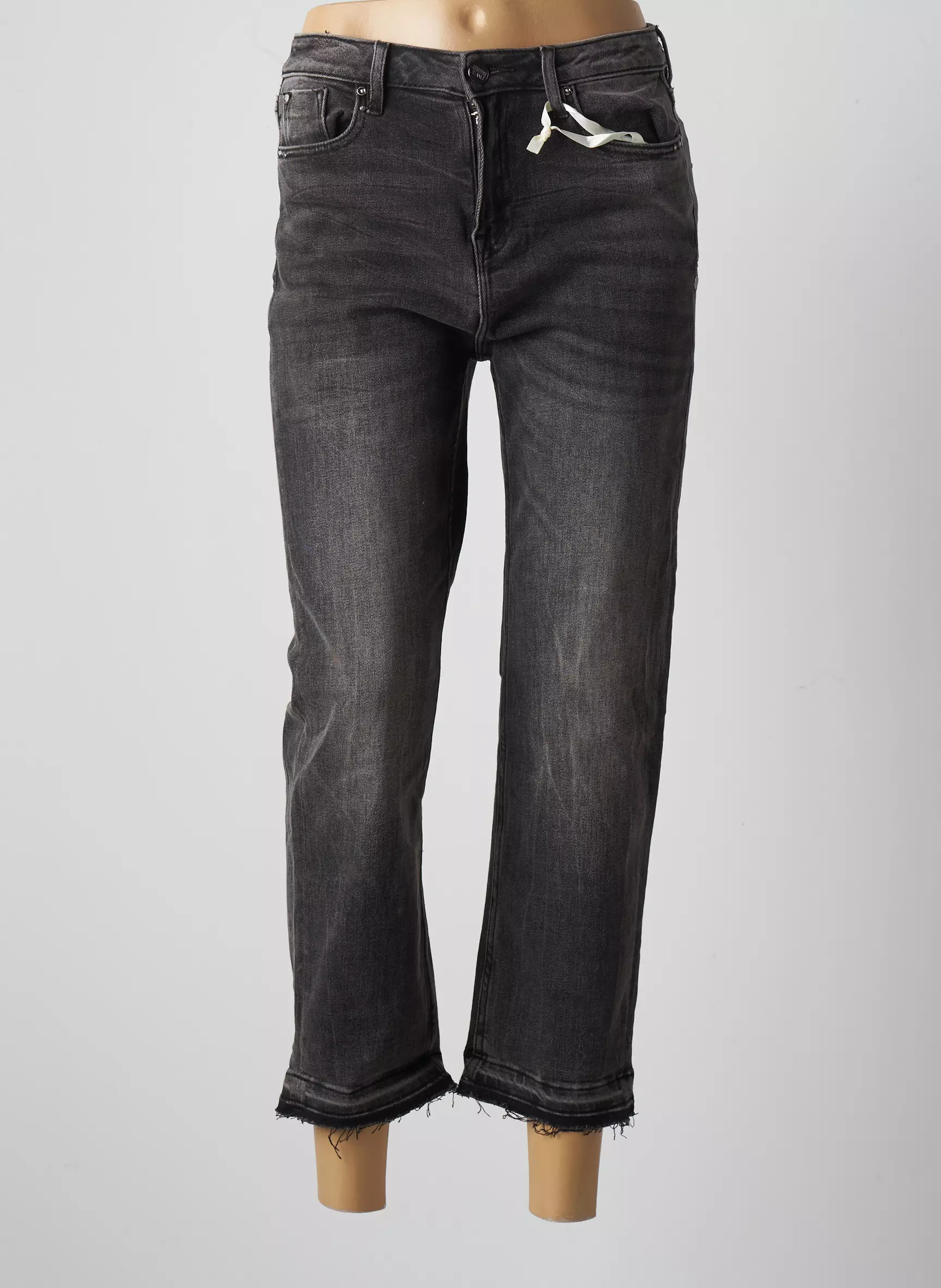 Fracomina Jeans Coupe Droite Femme couleur noir
