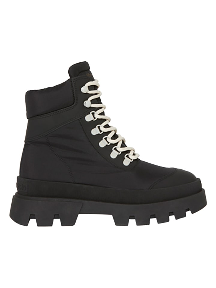 Marc O'Polo Shoes Leder-Boots in Schwarz günstig kaufen