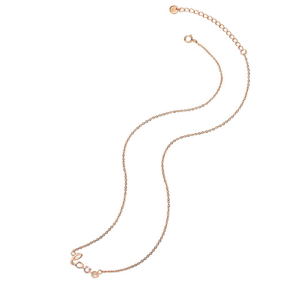 Glanzstücke München Collier en argent Love Argent sterling en Or rose collier