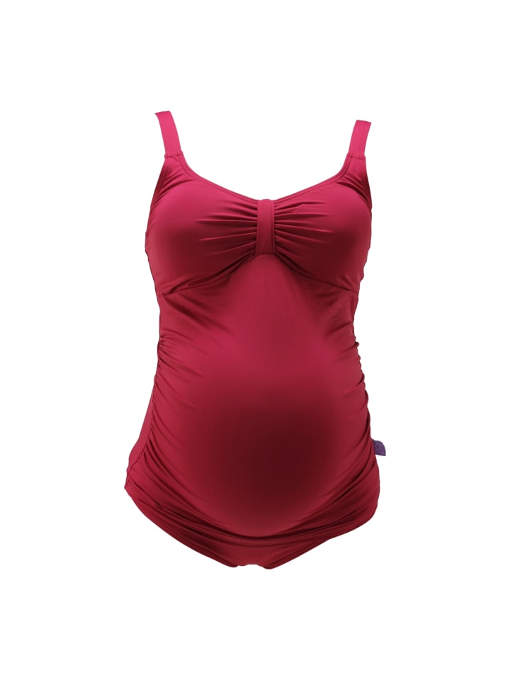 petit amour Umstandsbademode AMANDA Rot Schwangerenbadeanzug günstig kaufen