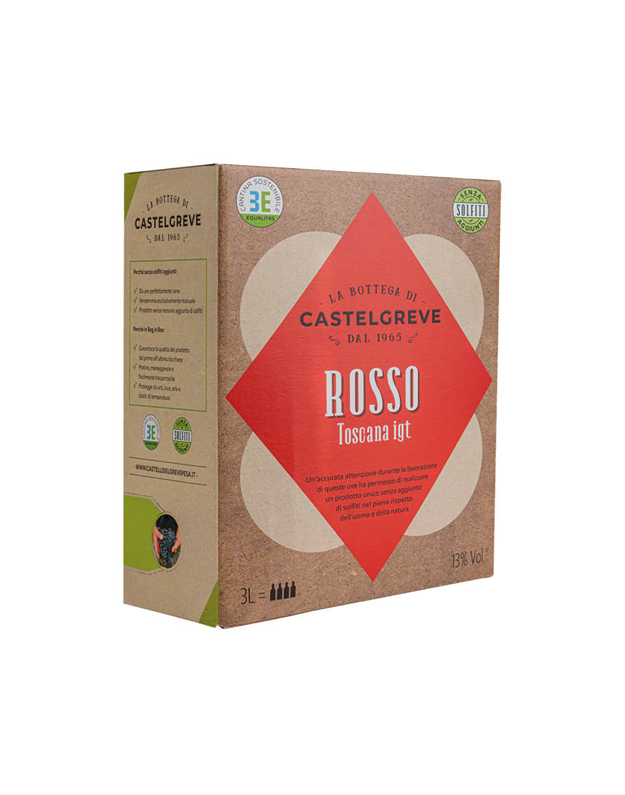 Toscana IGT Rosso La Bottega di Castelgreve 2021 Castelli del Grevepesa 3 ℓ, Bag in Box