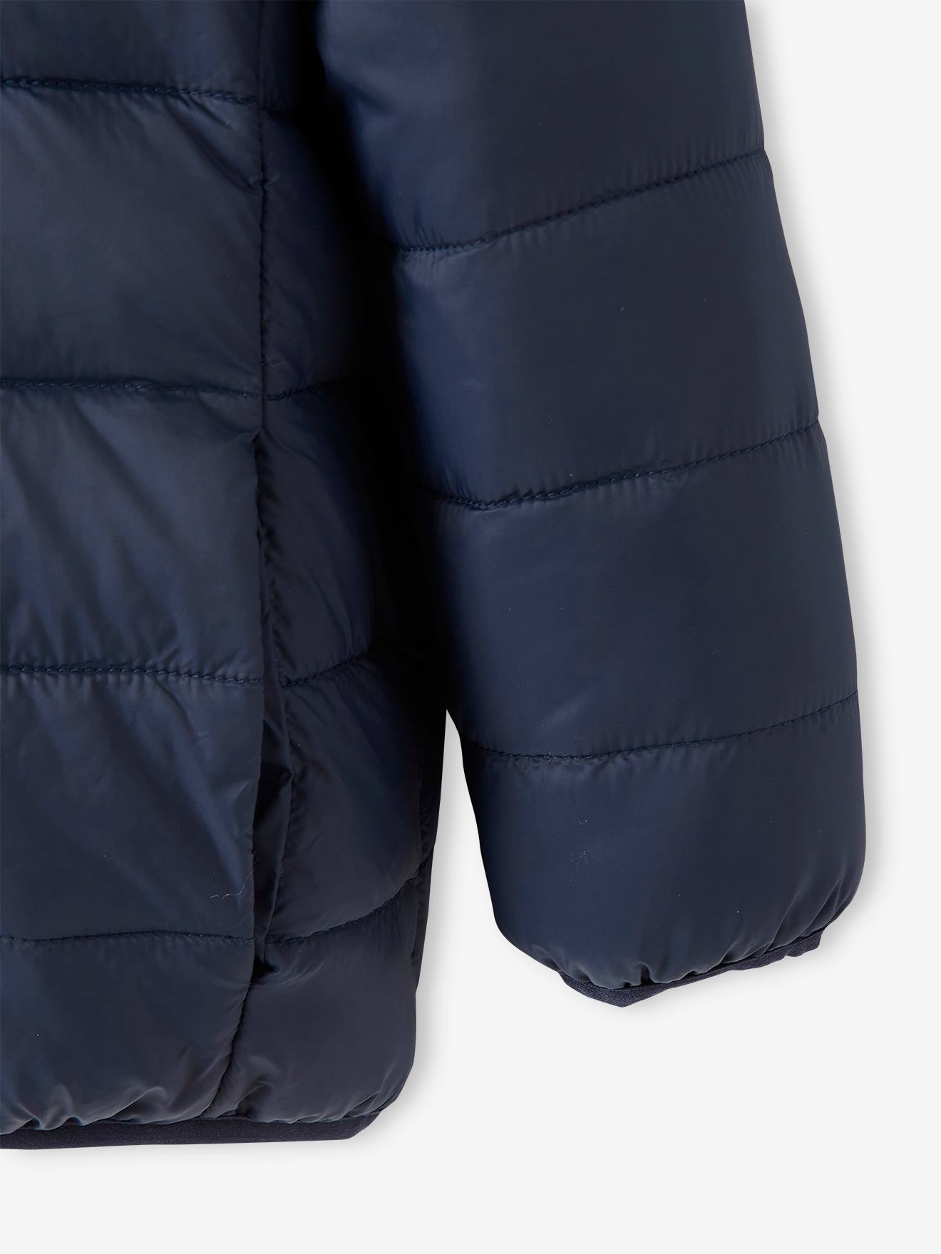 Doudoune légère réversible garçon colorblock anthracite