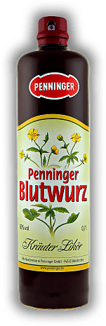 Penninger Blutwurz 50% Penninger Blutwurz 50% Charaktervoller Kräuterlikör. 0,7	 Liter - Vol 50%