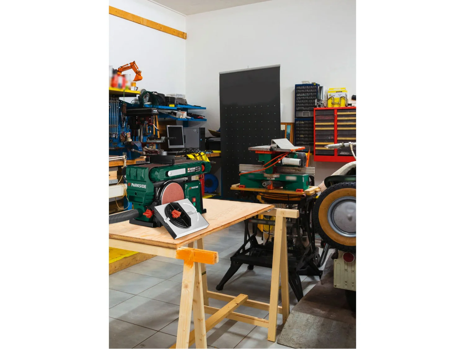 PARKSIDE® belt and disc sander »PBTS 370 B2«, 370 watts