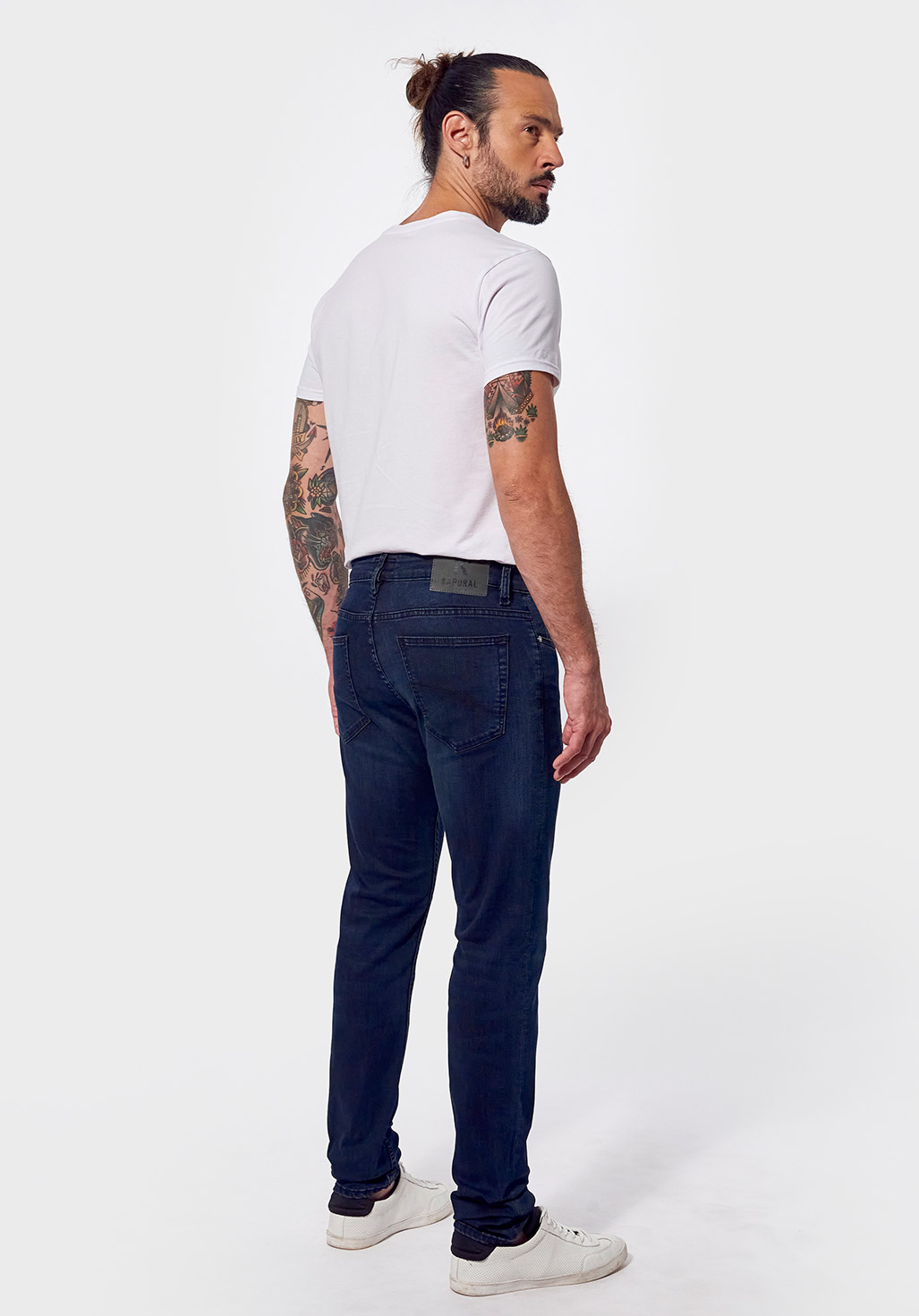 DARKK  Jean slim Homme bleu délavé