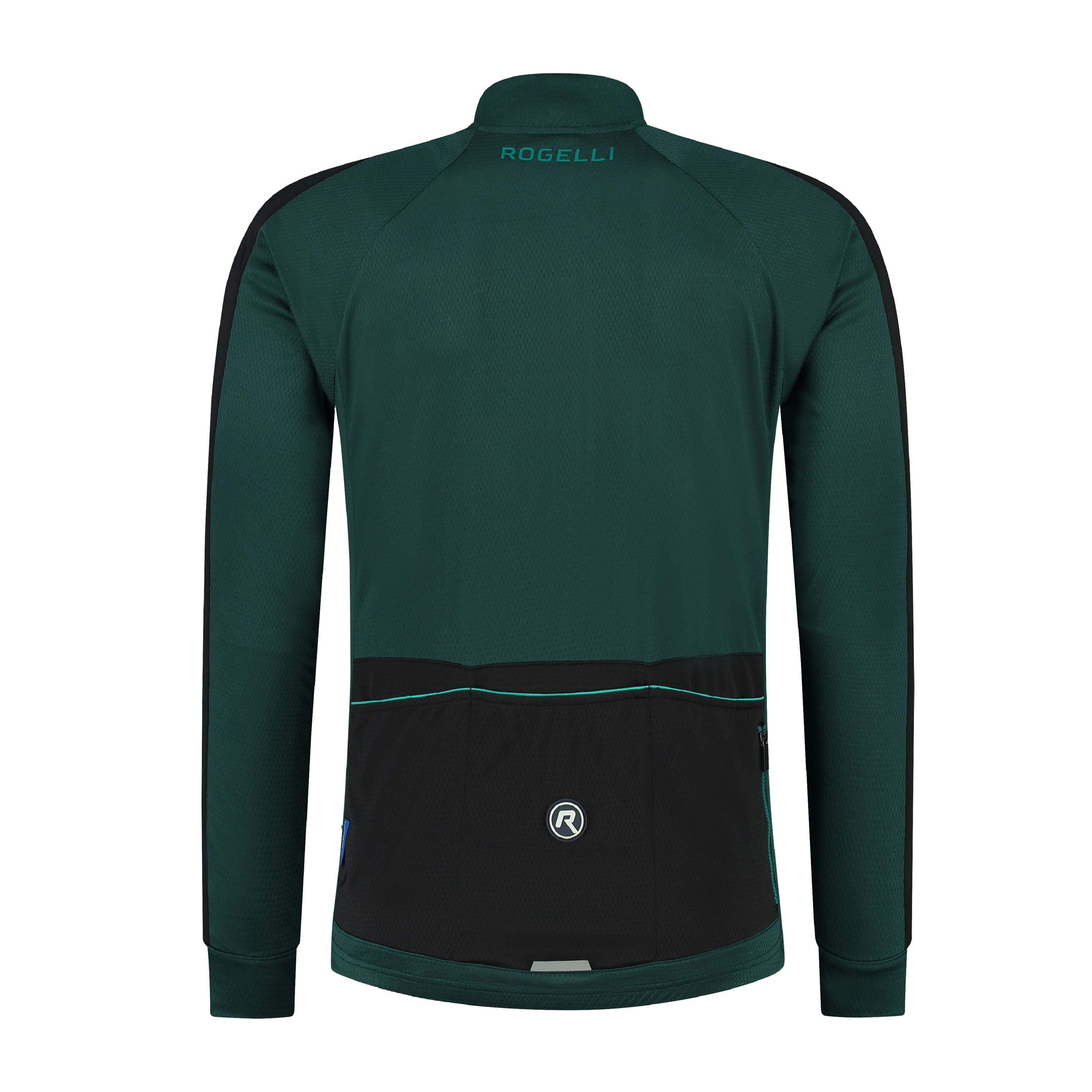 Rogelli Explore Green Black Herren Langarm-Radtrikot