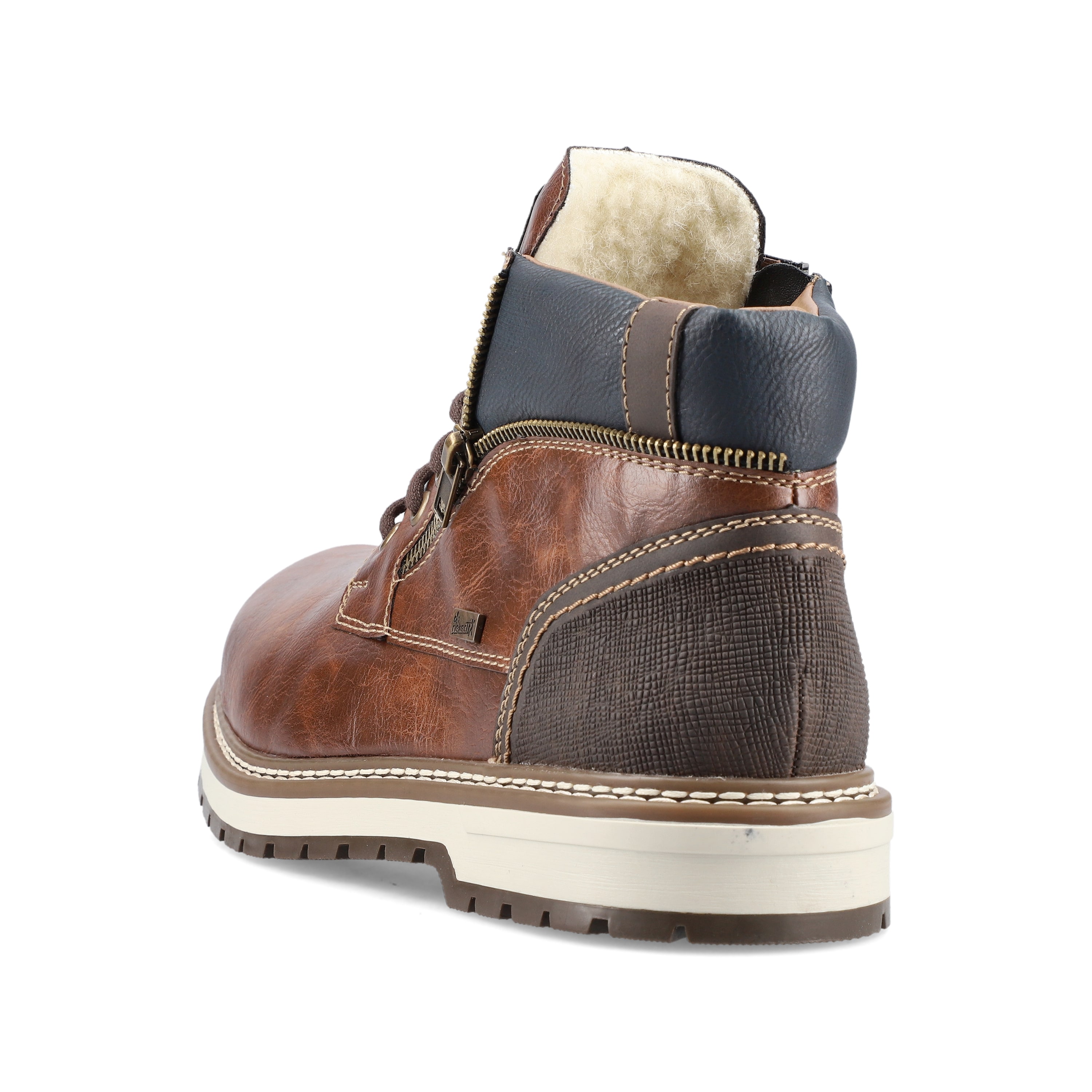 Rieker Herren Schnürstiefel kastanienbraun