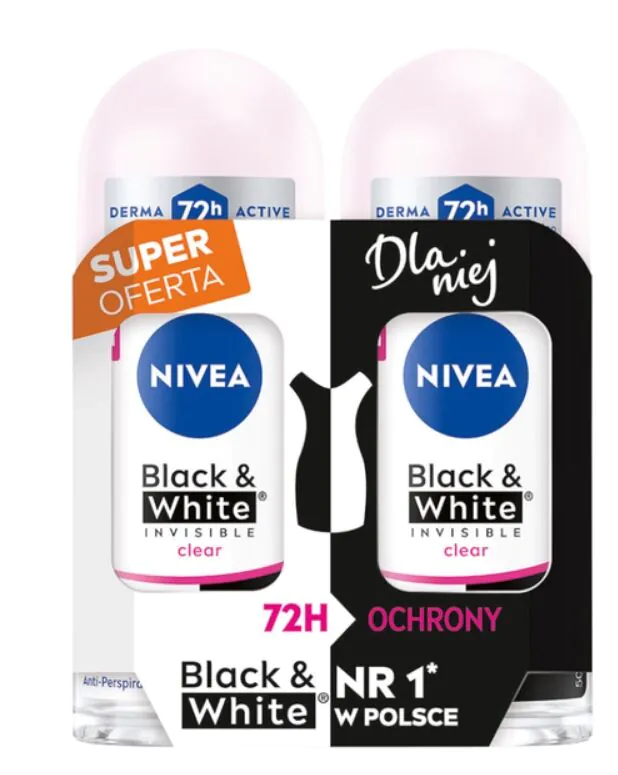 Nivea Deo Roll-on Black & White Duo Pack 2x50ml