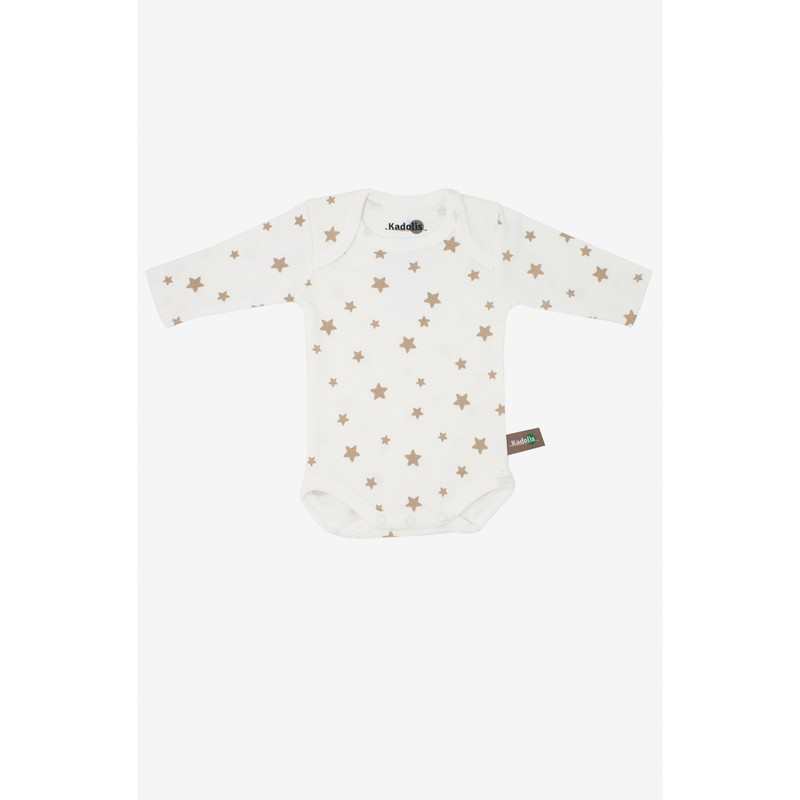 Lot de 3 Body manches longues en Coton Bio à motifs étoiles