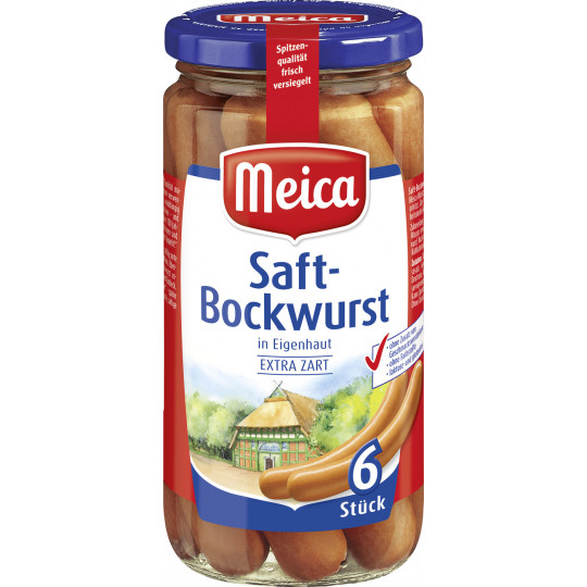 Meica 6 Saft-Bockwürste 380G
