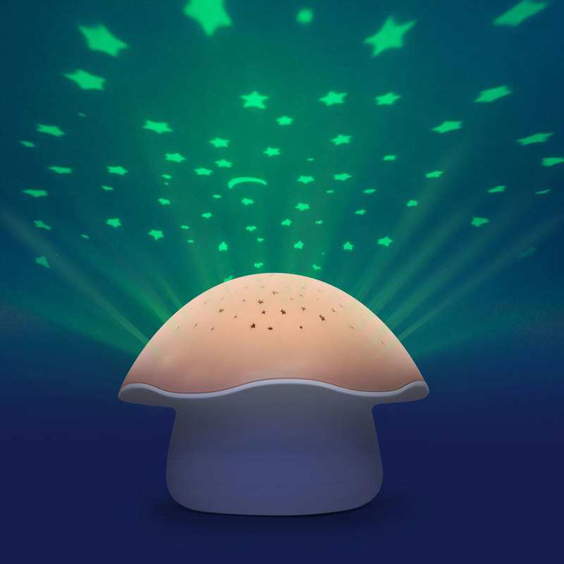 Veilleuse projecteur d'étoiles Champignon corail Pabobo
