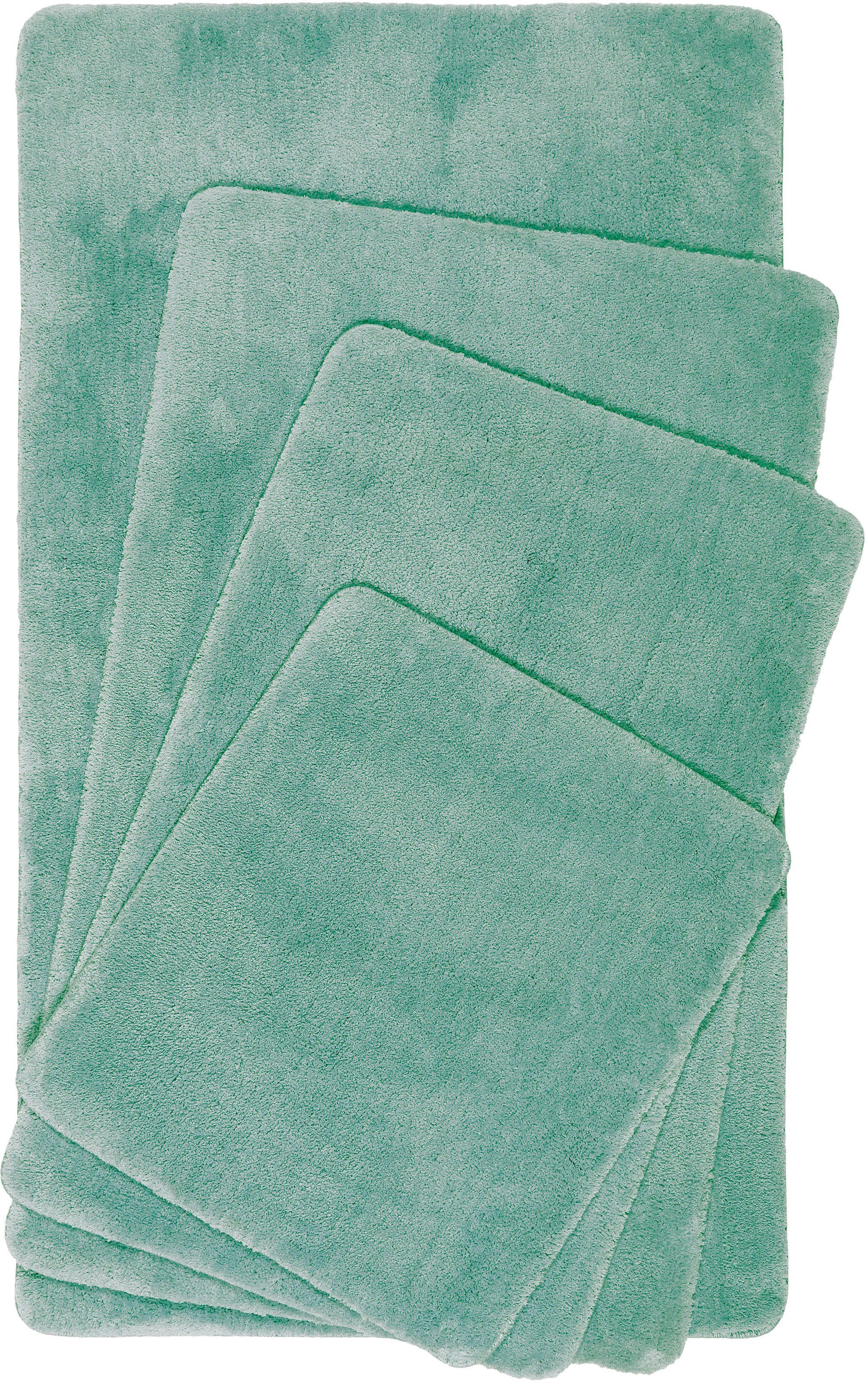 Badematte Joris Wecon home Basics, Höhe 20 mm, rutschhemmend beschichtet, strapazierfähig, Polyester, rechteckig, waschbar, viele Größen, Badezimmerteppich, uni