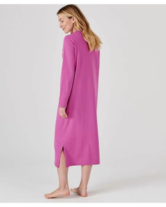 Chemise de nuit manches longues, maille jersey