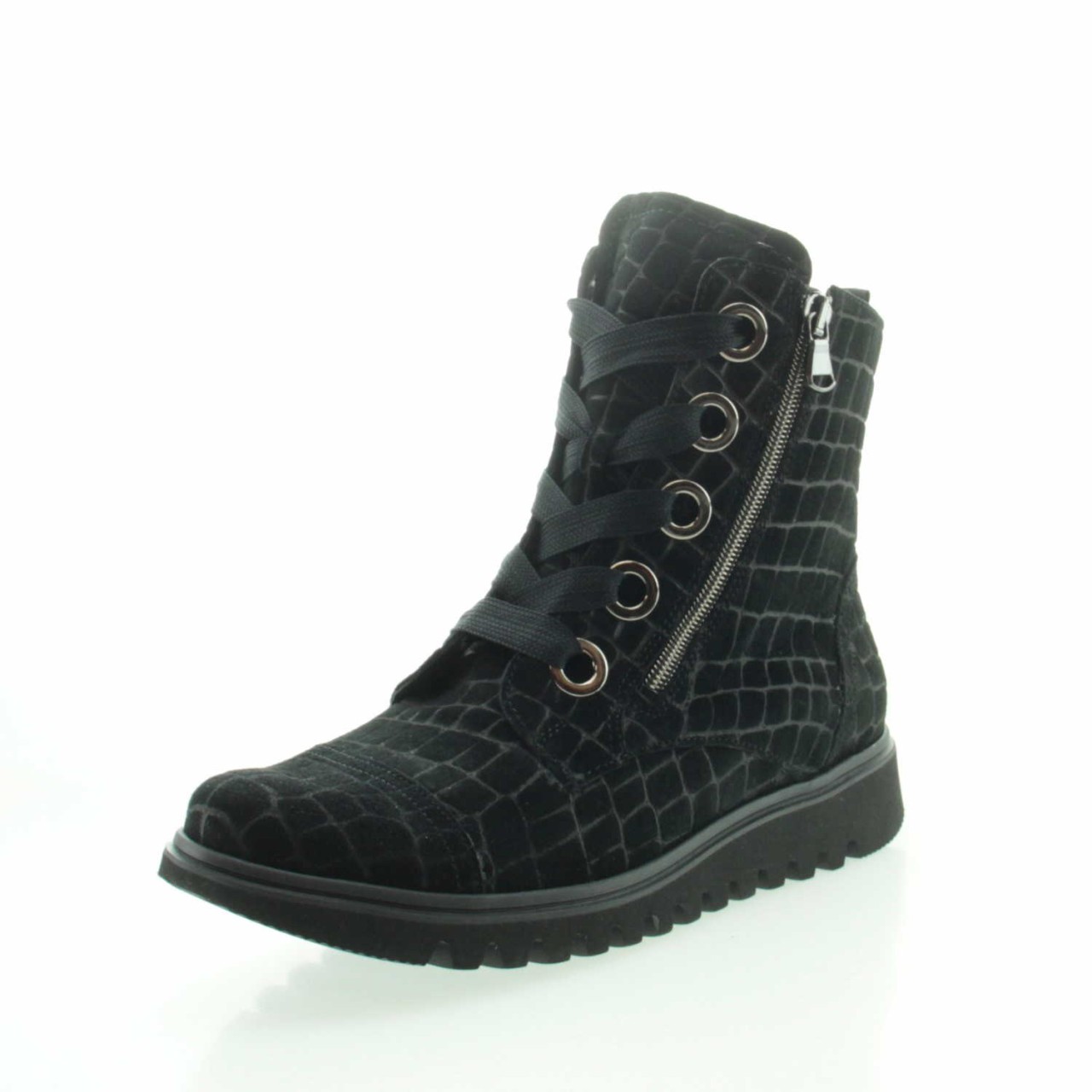 WALDLÄUFER Winterstiefel schwarz