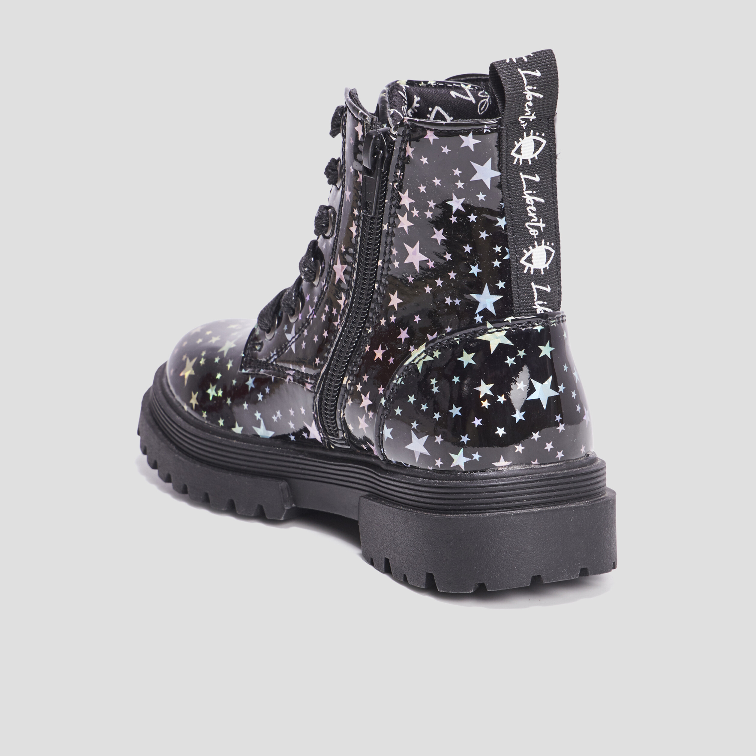 Bottines vernies zippées noir fille | La Halle