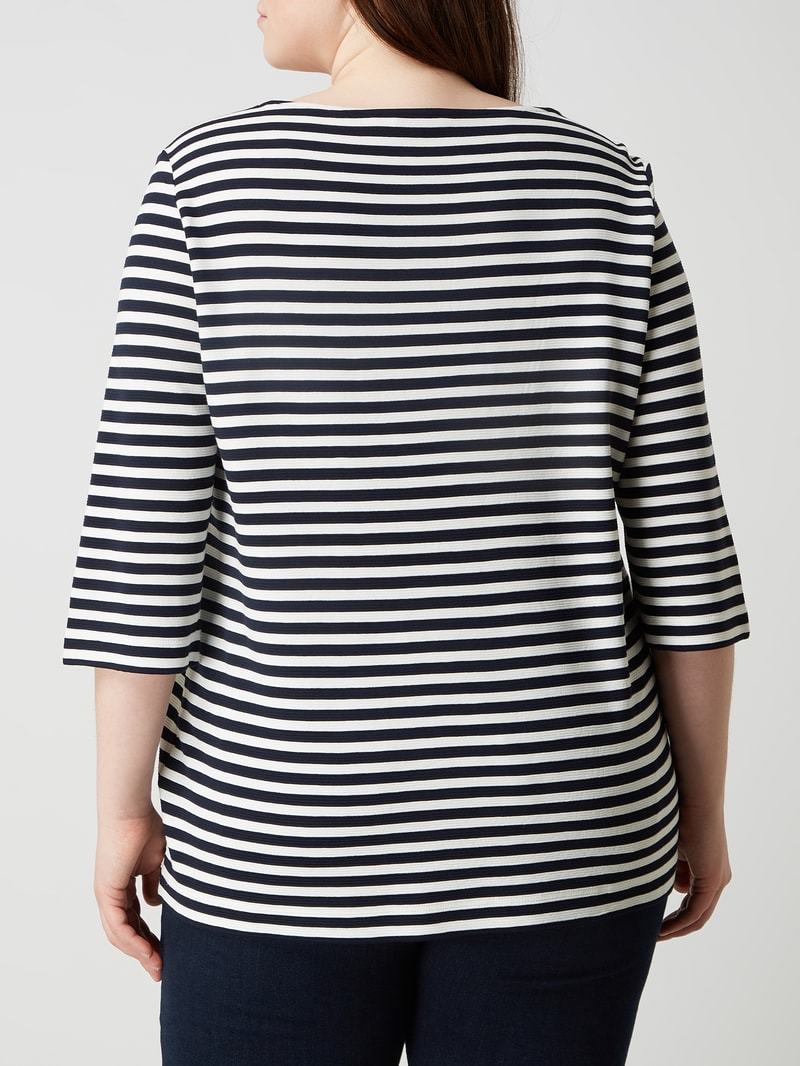 PLUS SIZE Sweatshirt aus Viskosemischung in marineblau