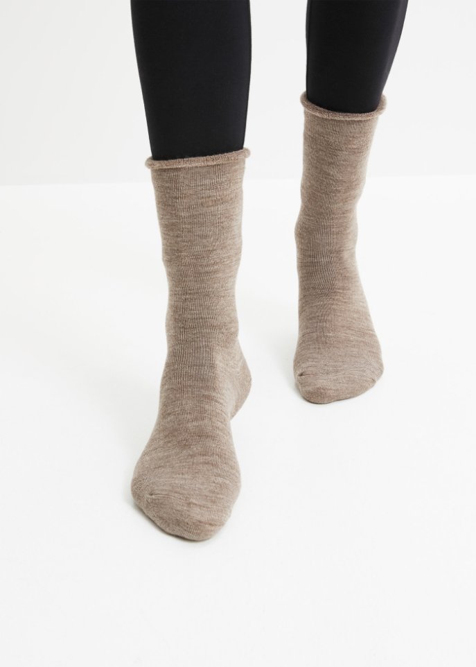 Thermo Socken (4er Pack) mit Umschlagbündchen und Innenfrottee