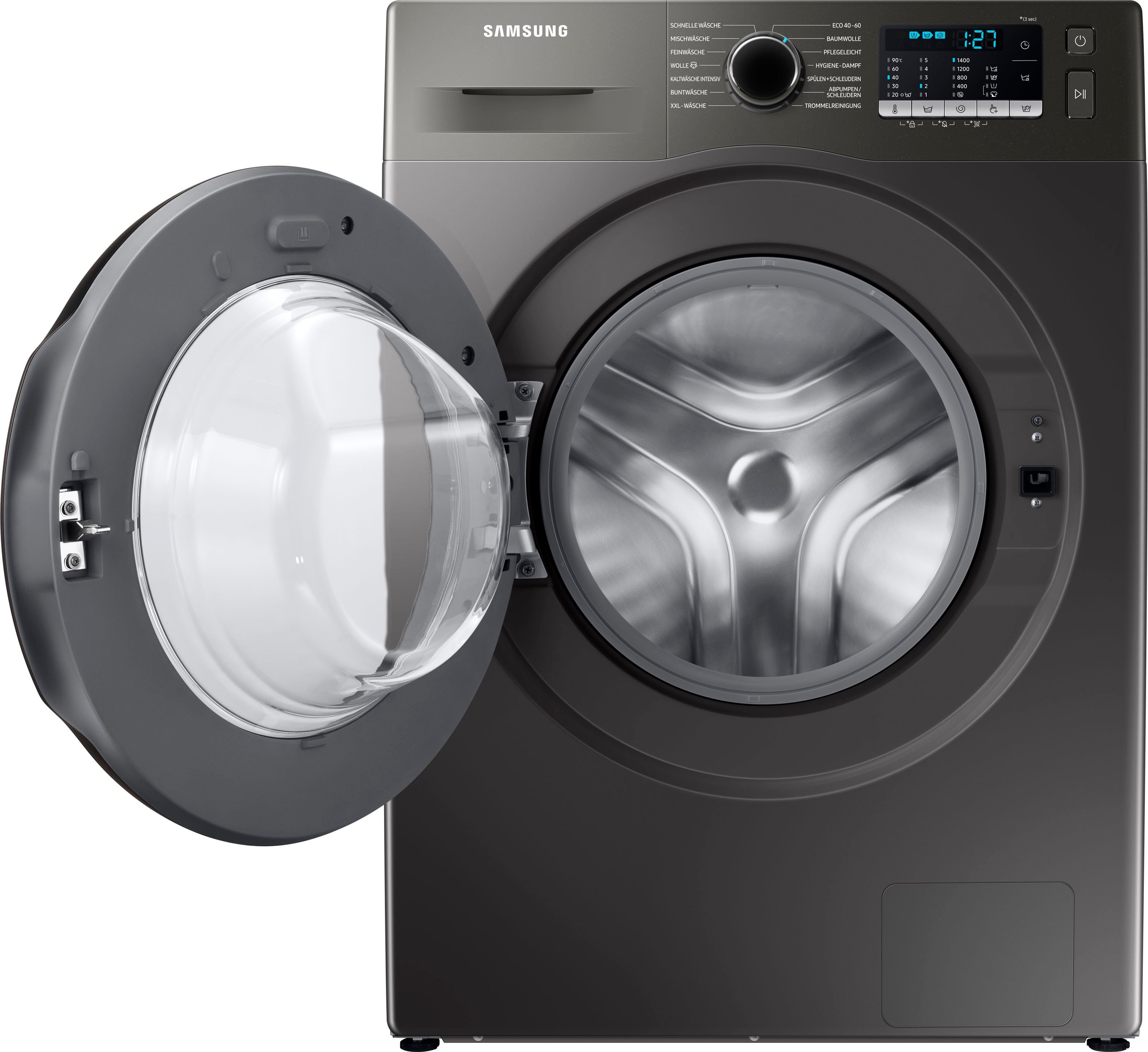 Samsung Waschmaschine WW5000T INOX WW70TA049AX, 7 kg, 1400 U/min, FleckenIntensiv-Funktion