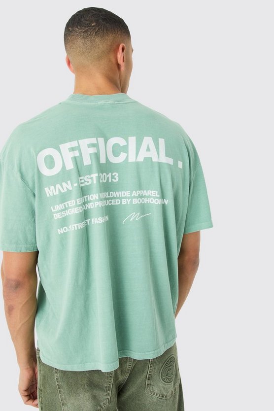 Oversize T-Shirt mit Official-Print