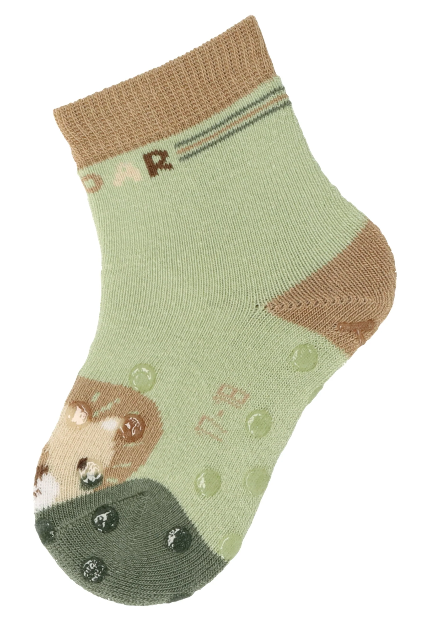 ABS Krabbelsocken im 2er Pack mit Motiv Löwe