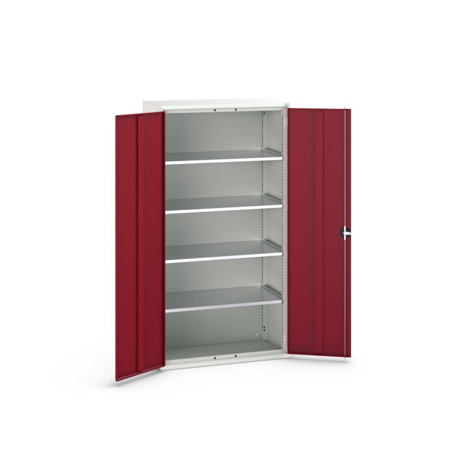 Bott 16926267.24 Verso Systemschrank 1050x550x2000mm 4 Einlegeböden 2 Türen RAL 3004