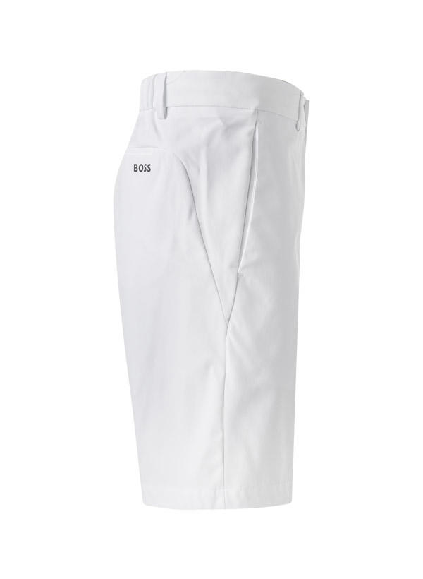 BOSS Green, Golfshorts, Regular Fit, Mikrofaser wasserabweisend, weiß
