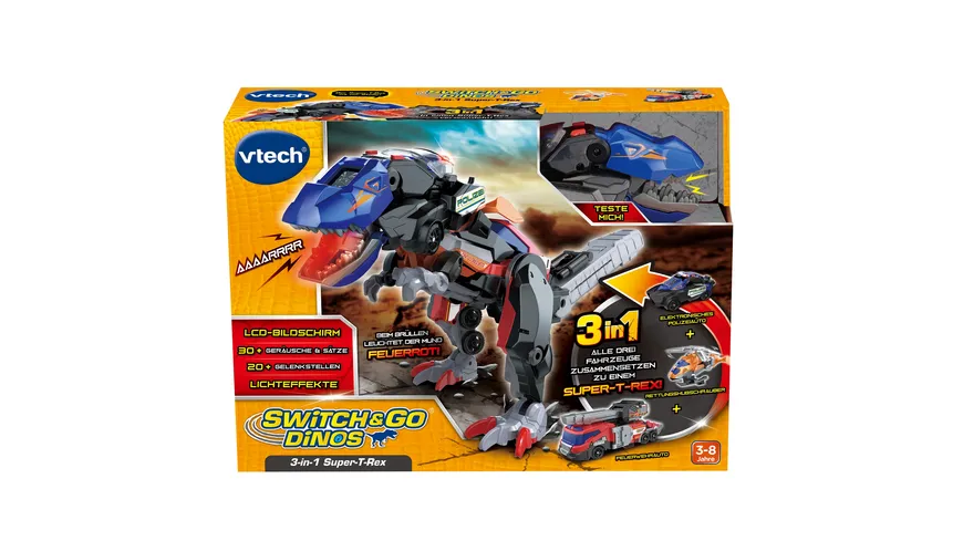 VTech - Switch-Go-Dinos - 3-in-1 Super-T-Rex