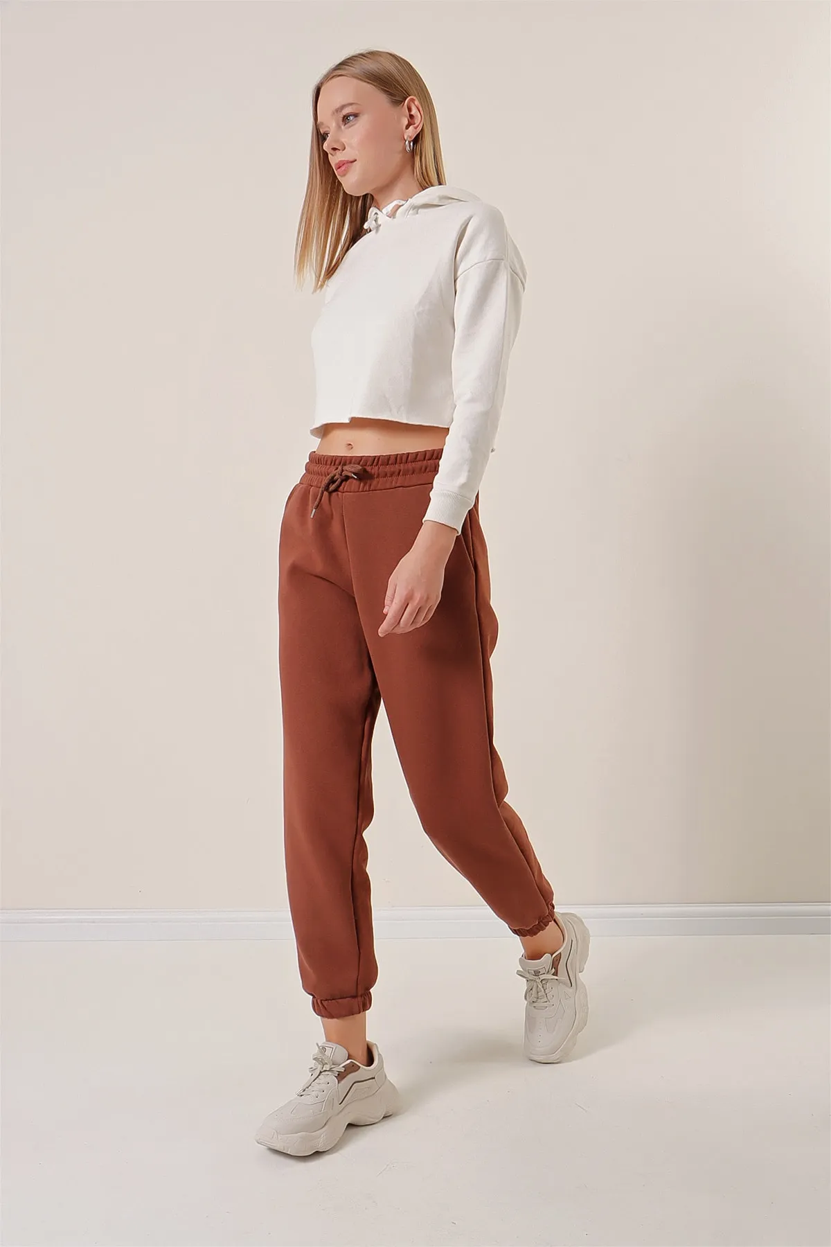 Pattaya  Fleece-Jogger-Strick-Jogginghose für Damen