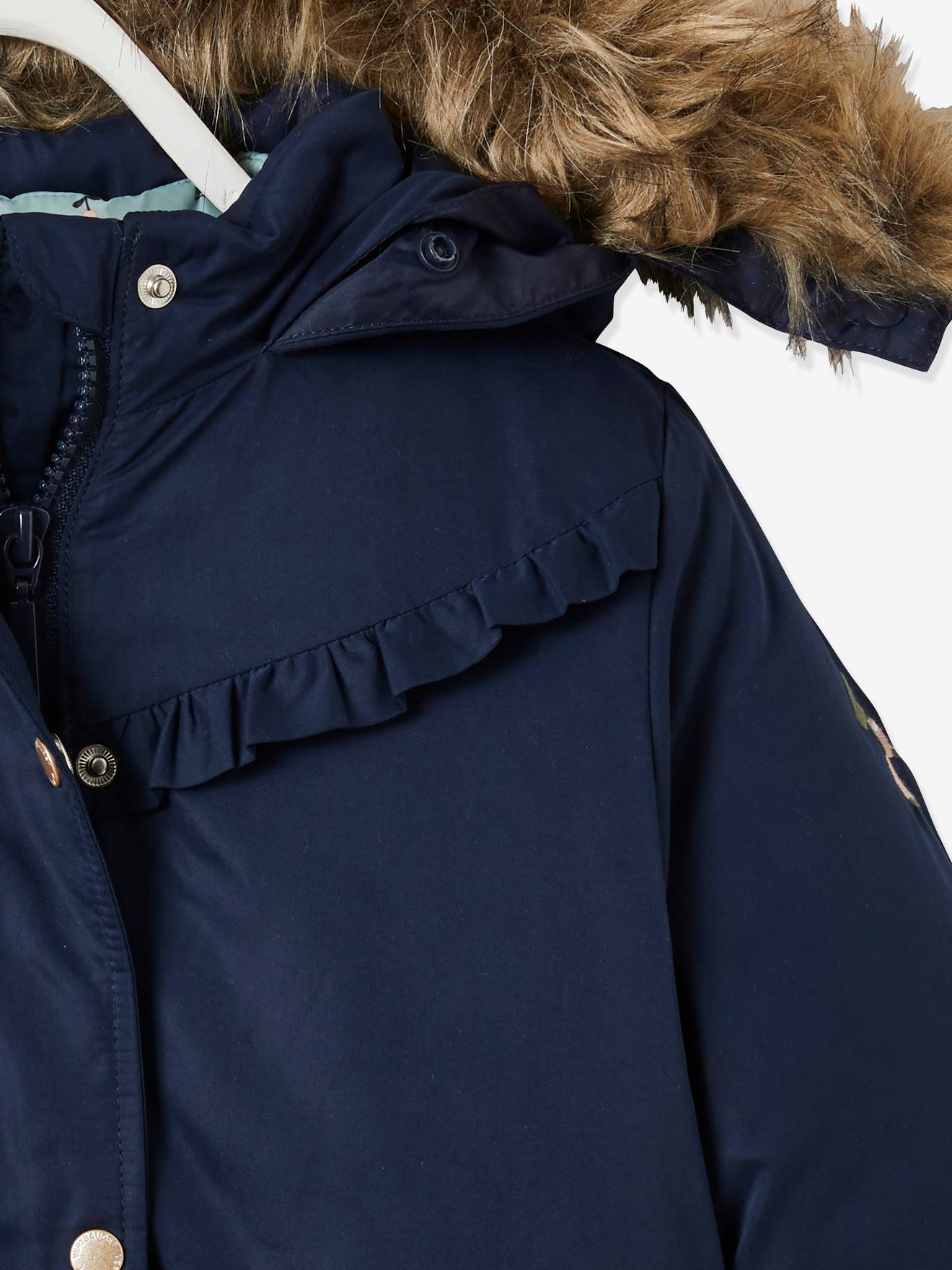 Parka 3 en 1 fille hiver encre