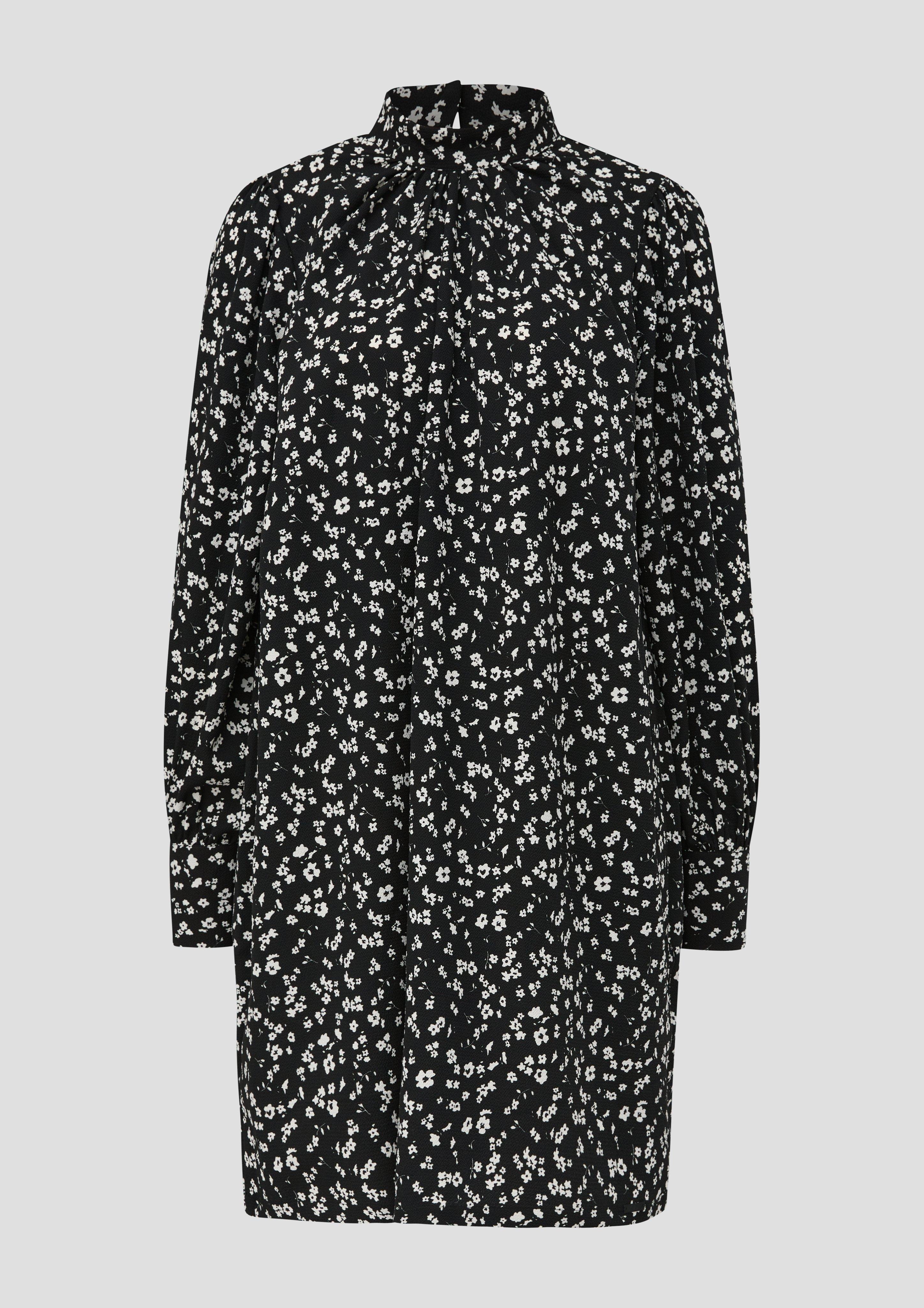 Crêpe-Kleid mit Raffung  2134678-99A6