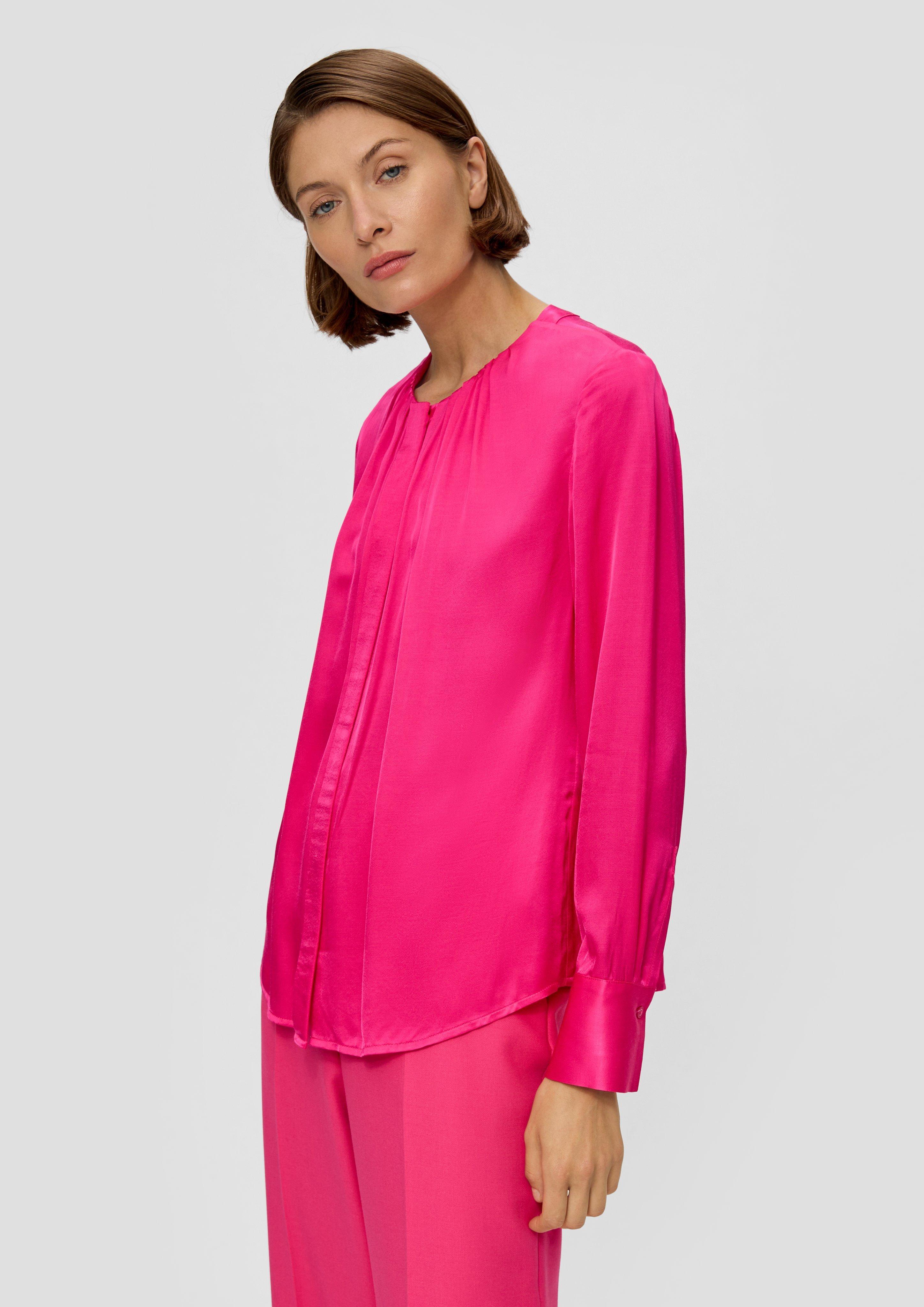 Satinbluse aus reiner Viskose  2139015-4528