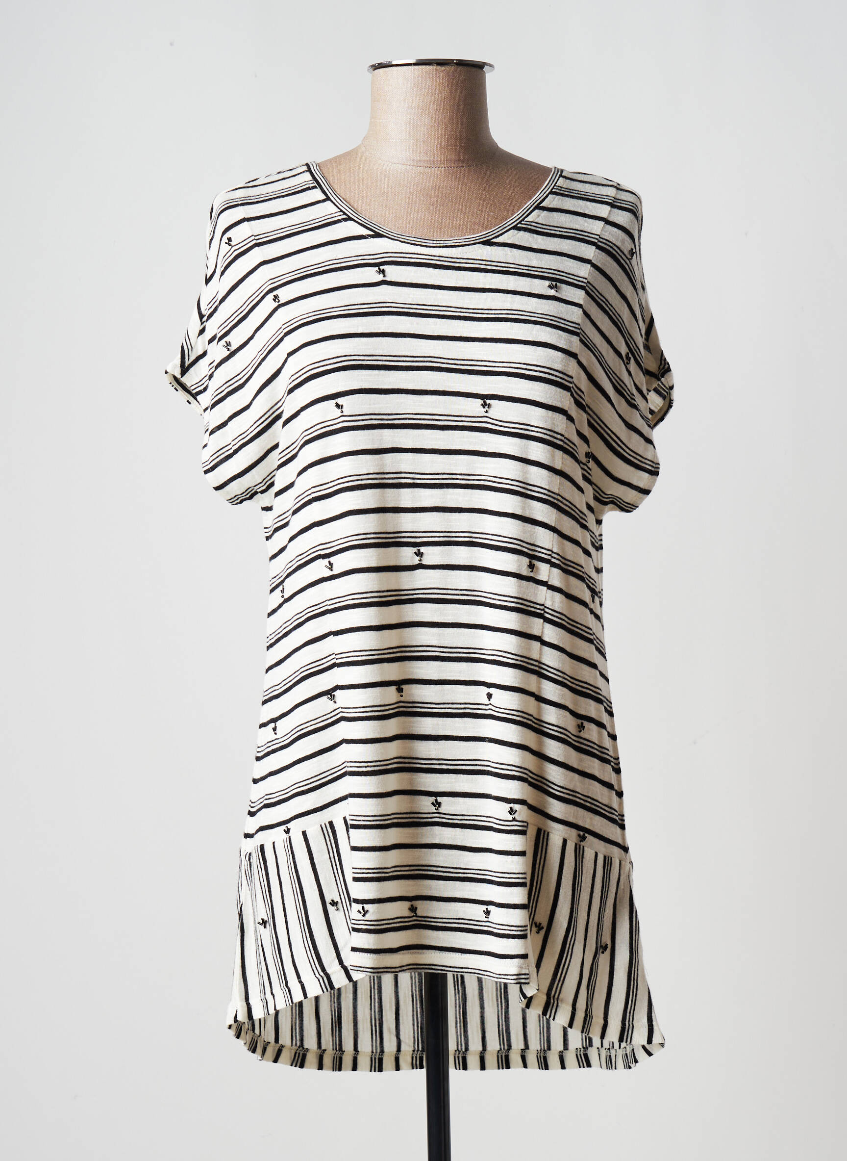 White Stuff Tuniquemanchecourte Femme couleur noir