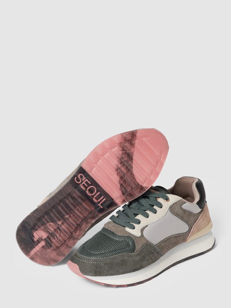 Sneaker im Colour-Blocking-Design Modell 'SEOUL' in dunkelgrau