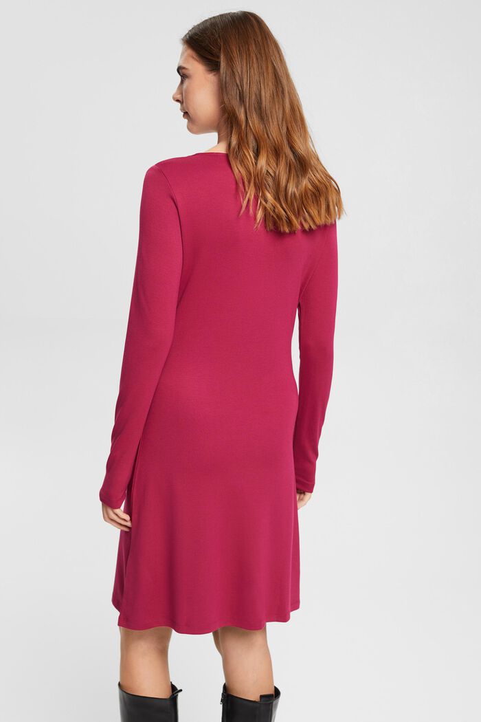 Jersey-Minikleid mit U-förmigem Ausschnitt