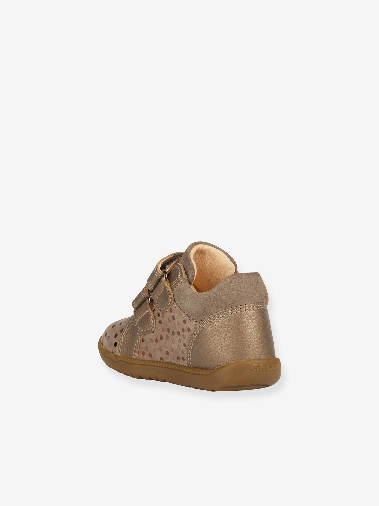 Geox Hohe Baby Lauflern-Sneakers B Macchia Girl GEOX - grau glanzeffekt