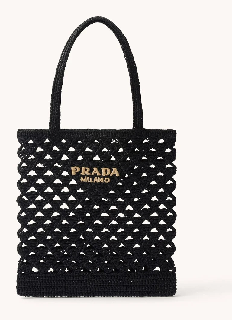 Prada crochet bag with logo