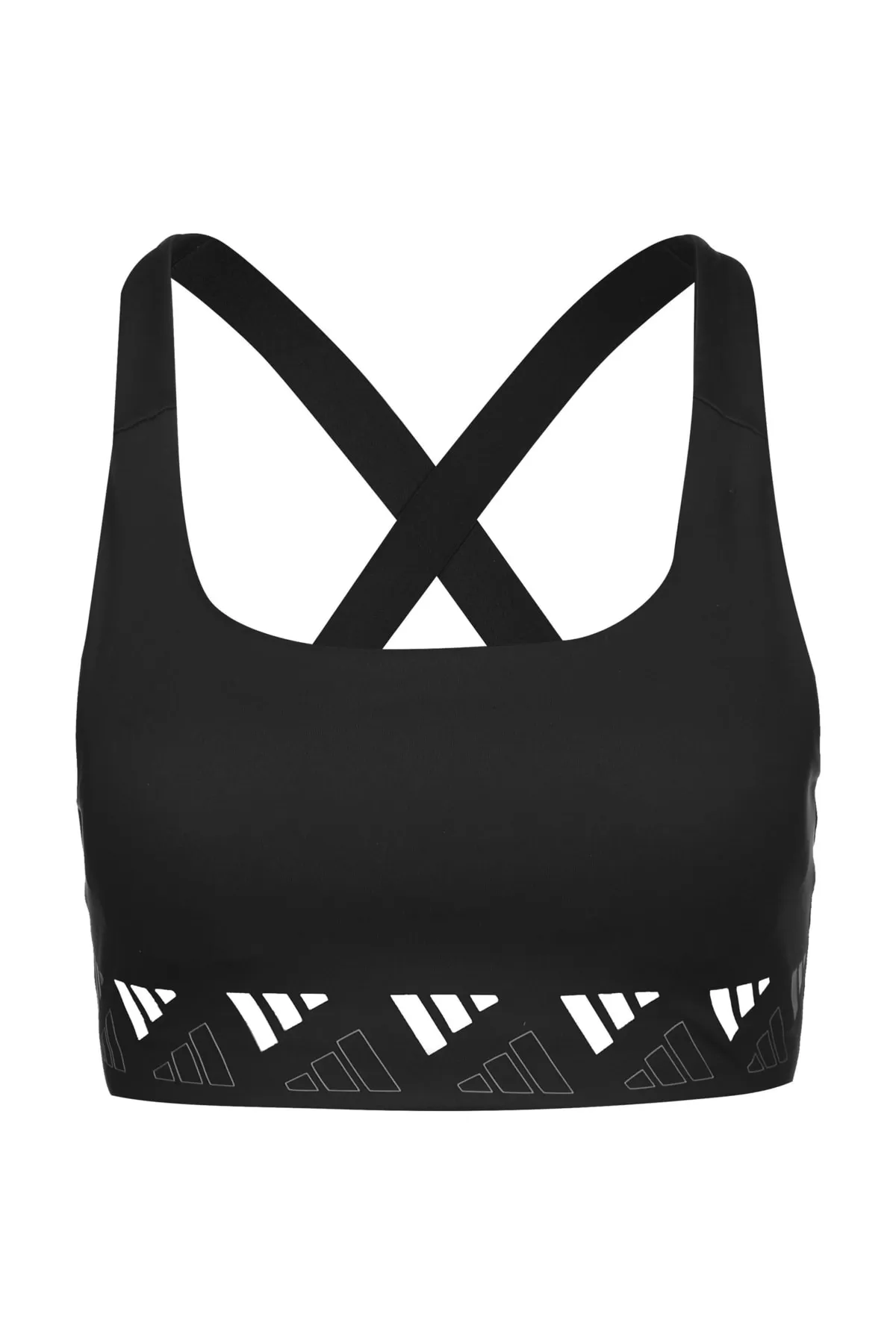 adidas  Sport-BH - Schwarz - Strukturiert