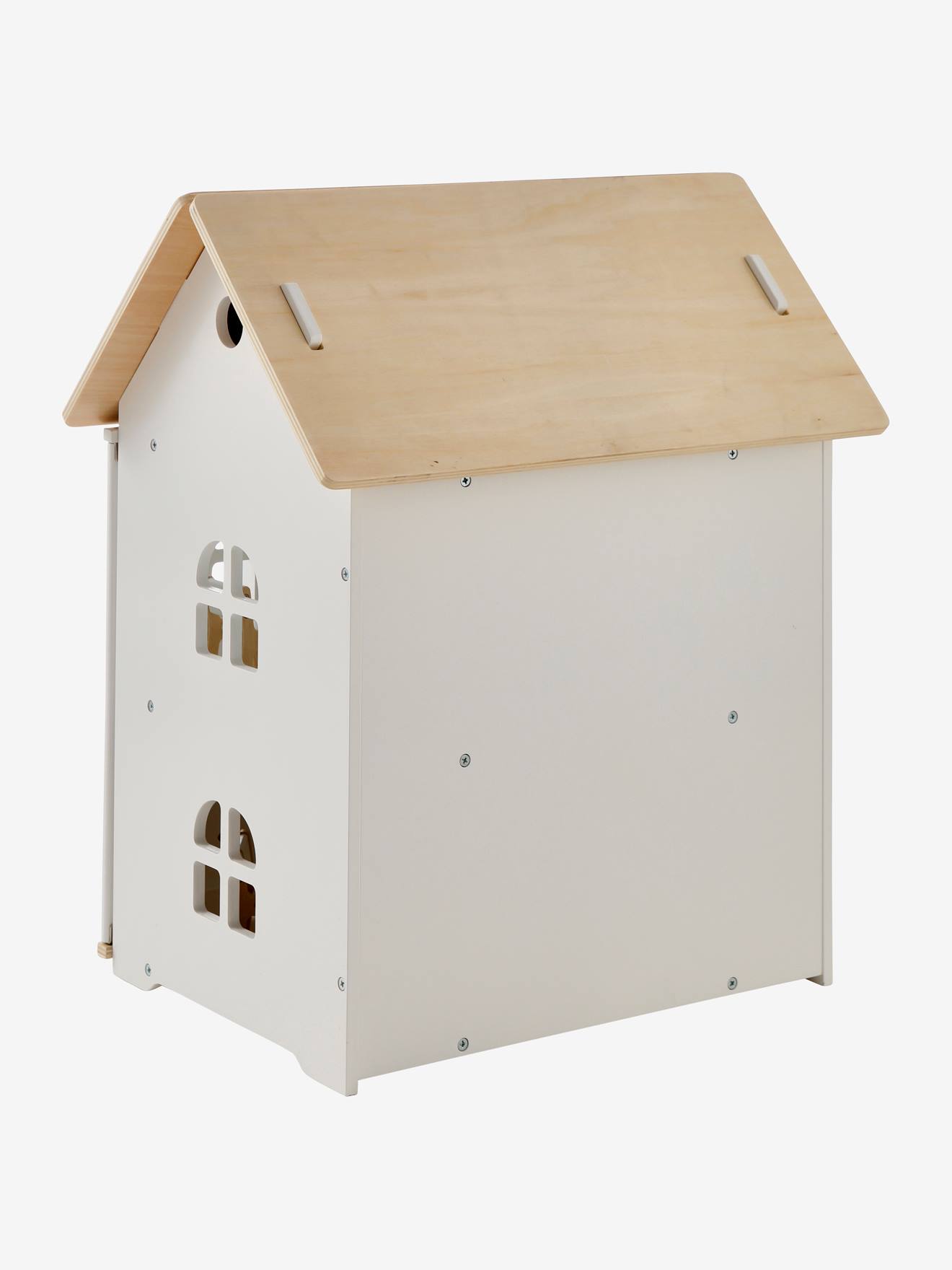 Vertbaudet Puppenhaus mit Zubehör aus Holz FSC - natur/weiß