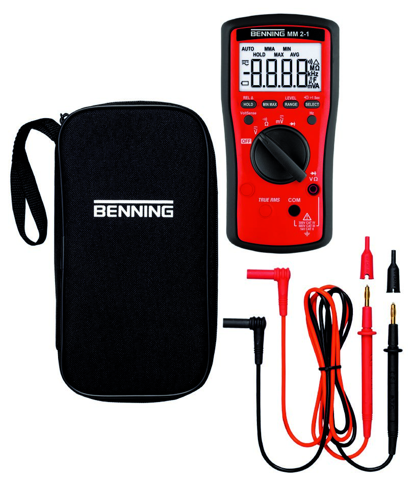 Multimètre numérique Benning 044691 MM 2-1 TRUE RMS