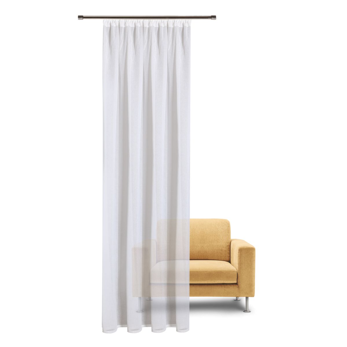 Fertigschal 100% Bio-Baumwolle Beige 140 x 245 cm