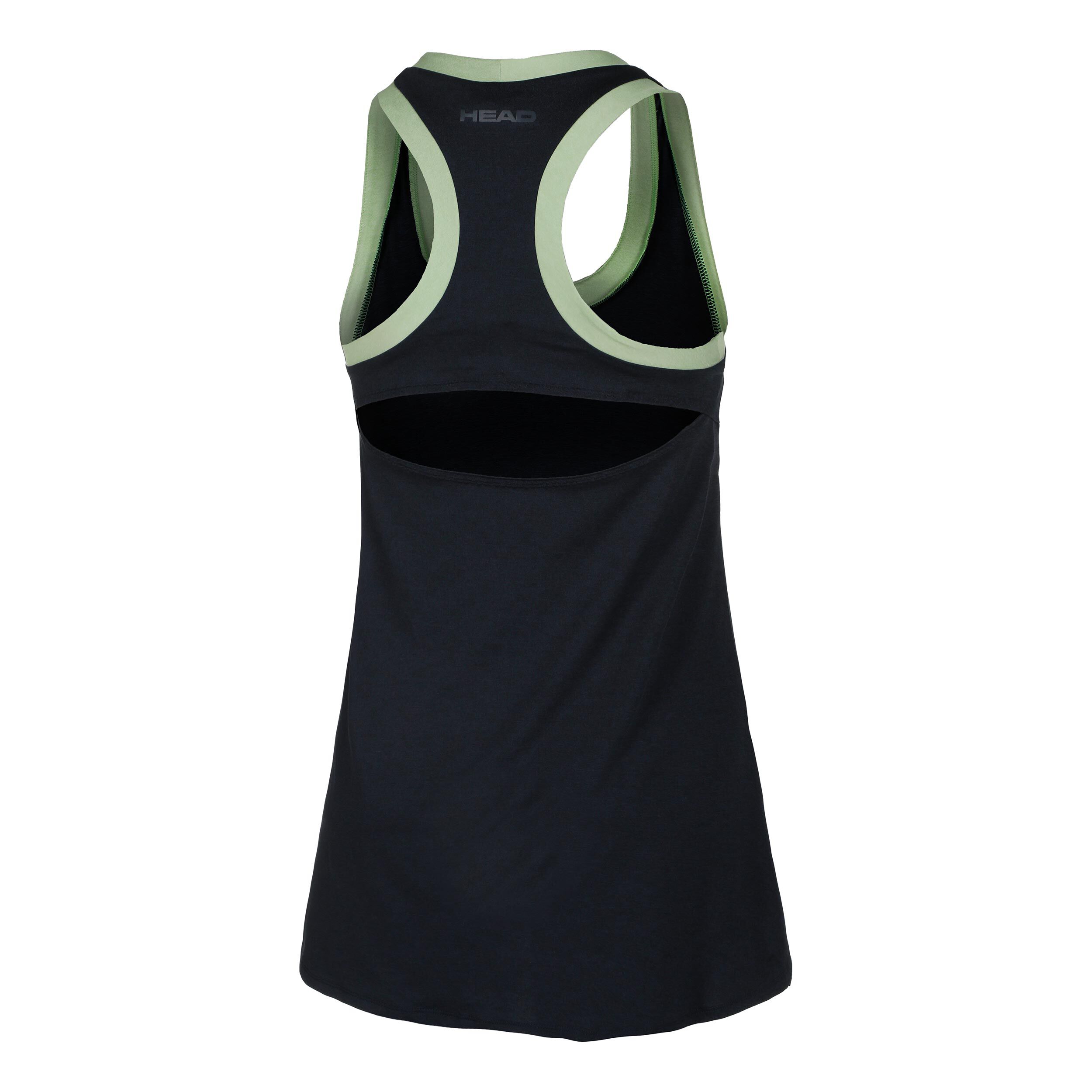 Play Tech Kleid Damen - Dunkelblau, Salbei