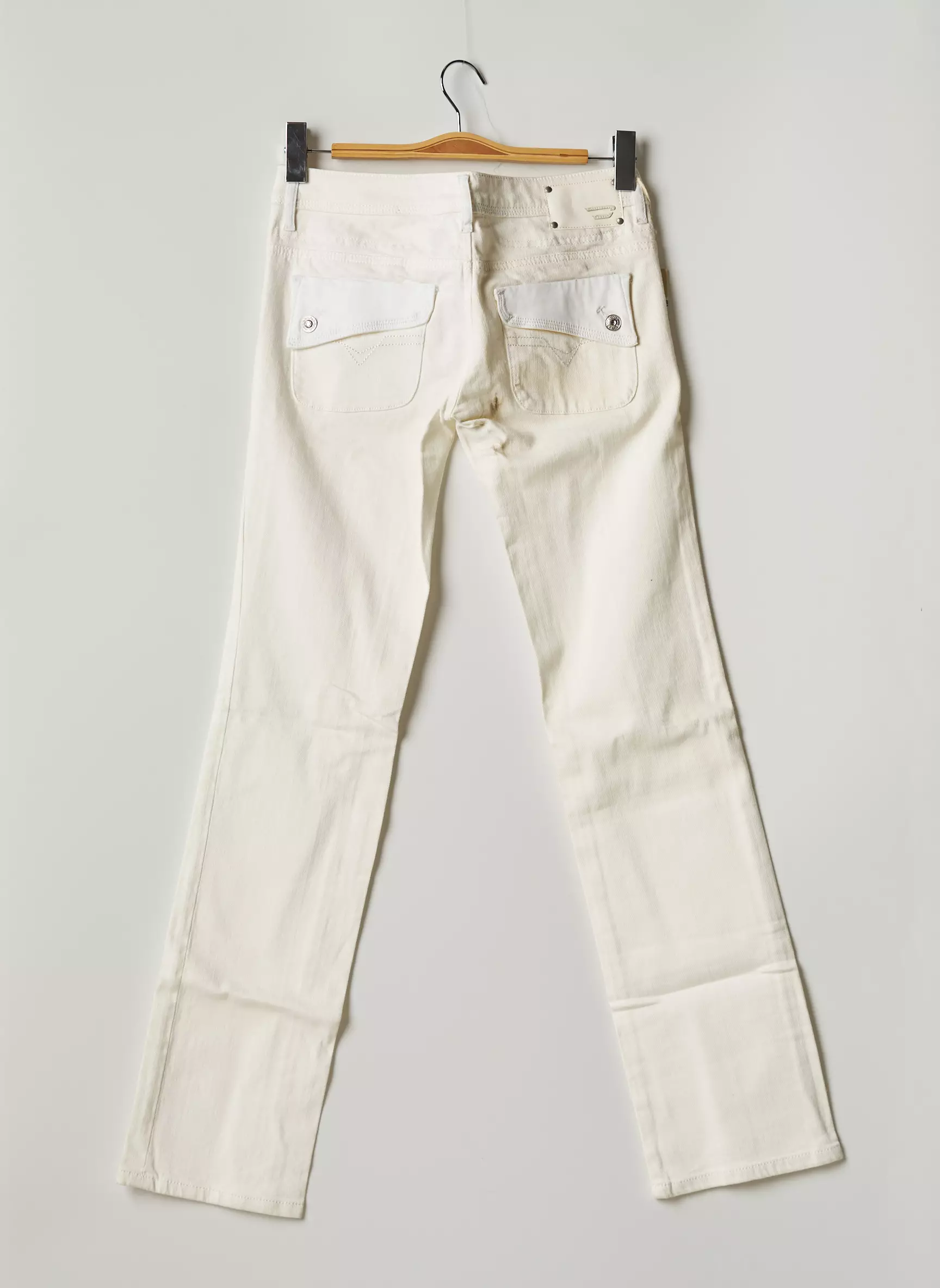 Diesel Pantalons Droits Femme couleur beige