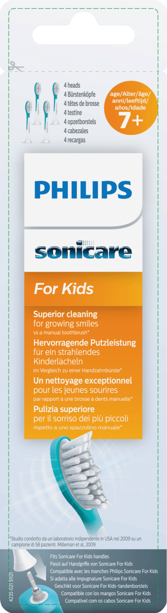 Aufsteckbürsten Kinder normal, ab 7 Jahre, 4 St