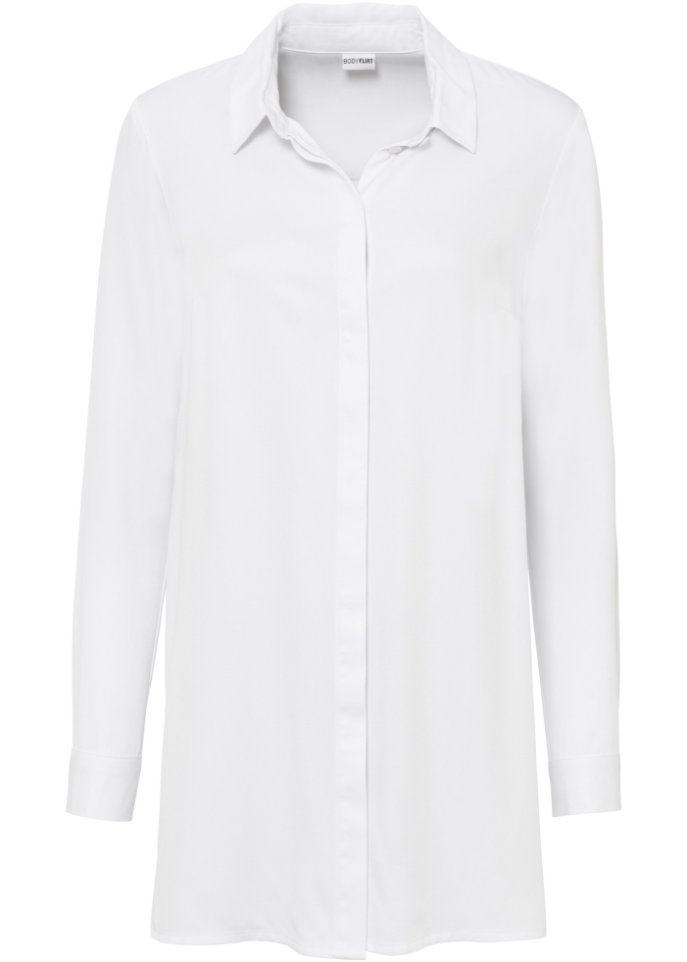 Longbluse mit Schlitz