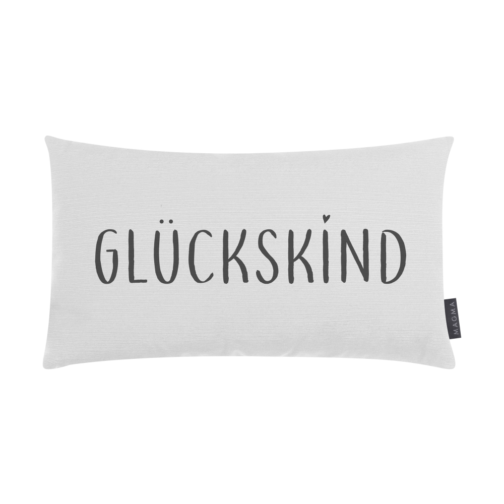 Kissen Glückskind Fino weiß