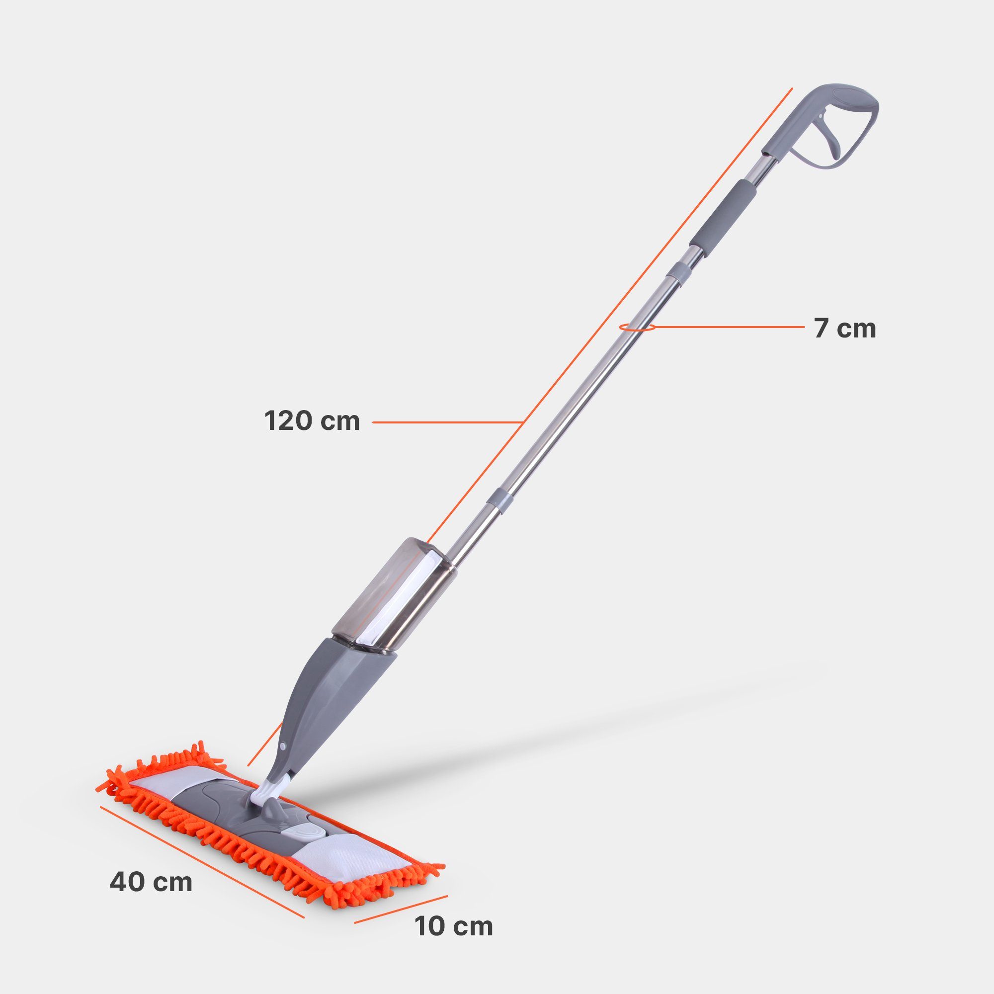 Bestlivings Wischmopp Sprühwischer, Bodenwischer - Set mit Chenille Bezug - Sprühmopp Wischmop