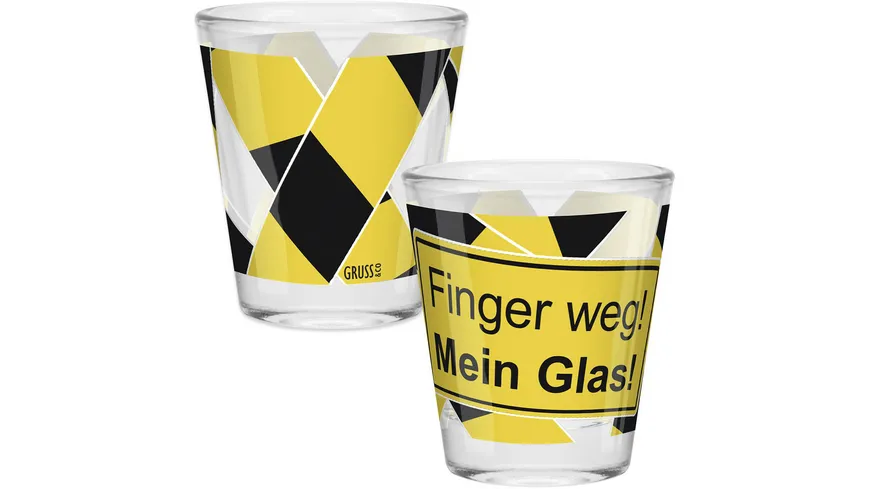 Gruss & Co Schnapsglas »Finger weg!«