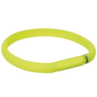 Trixie USB Leuchthalsband grün