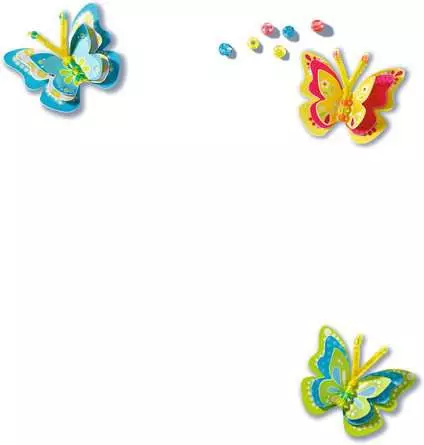 Paper Art Blumen & Schmetterlinge - Bastelset für Kinder ab 6 Jahren