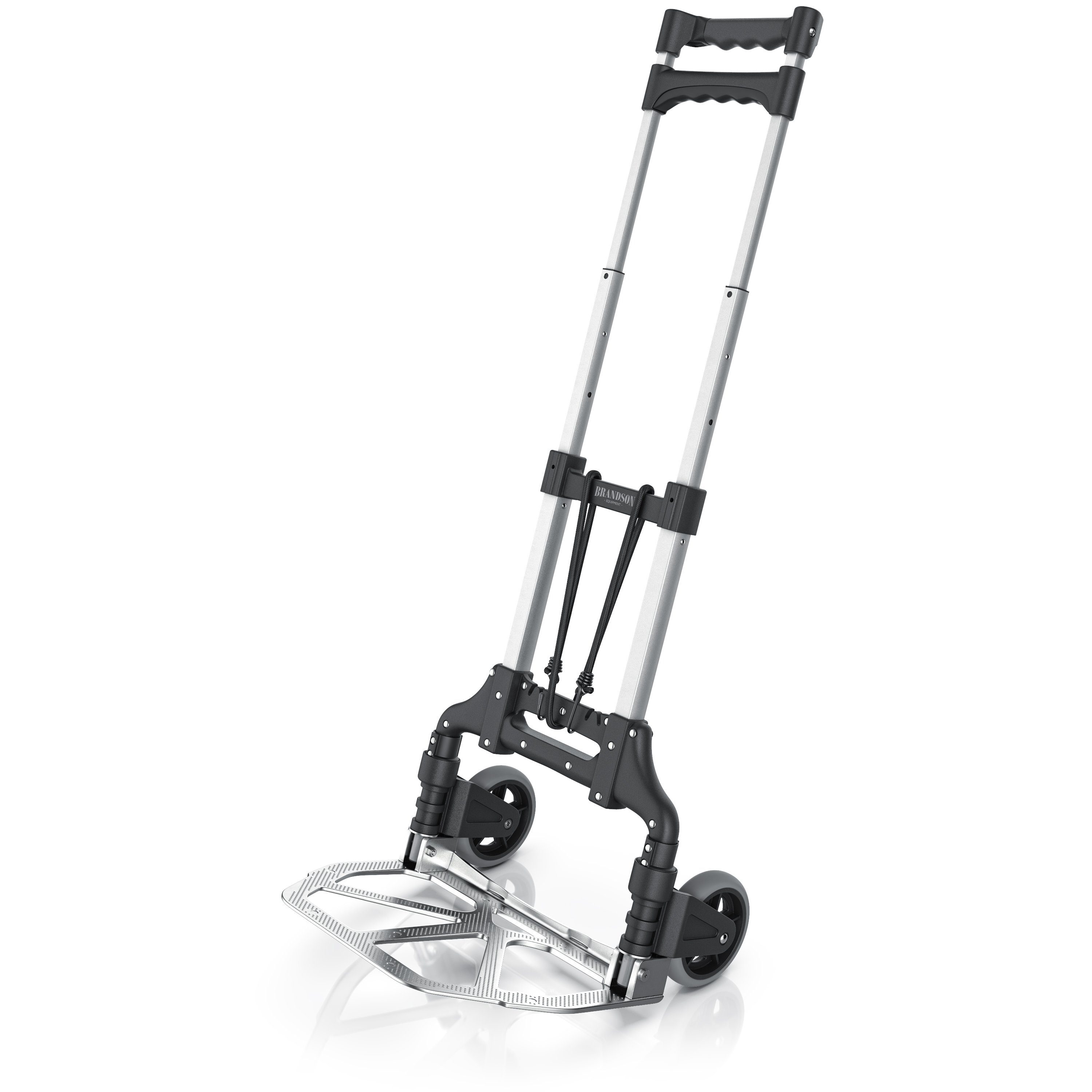 Brandson Sackkarre, Transportkarre klappbar mit 70 kg Last Vollgummireifen & Expanderseil